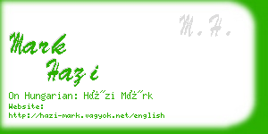 mark hazi business card